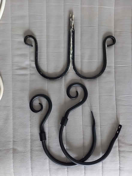 Photo of free Black Metal Curtain Tie Back Hooks (Leith Links EH6) #1