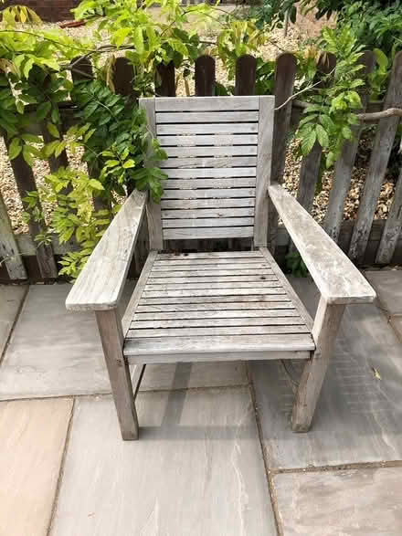 Photo of free Wooden garden chairs and bench (Midhurst, West Sussex) #4