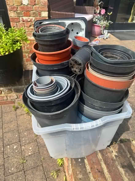 Photo of free Plastic flowerpots (Wisbech St Mary PE13) #1