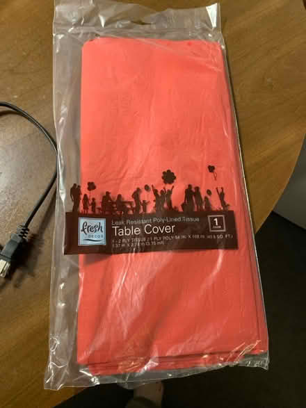 Photo of free Red paper table cloth (Greenbelt) #1