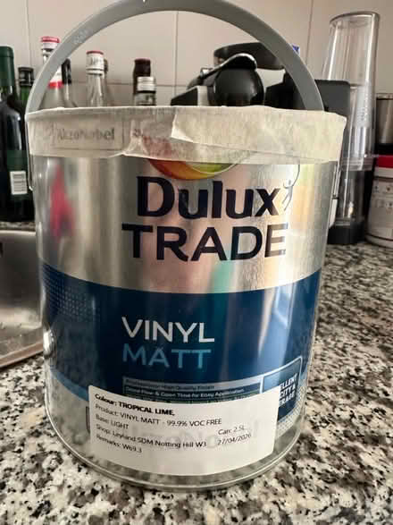 Photo of free Lime coloured paint (Shepherds Bush) #1