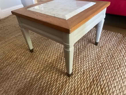 Photo of free Coffee or End Table with Marble Top (El Cerrito hills) #1