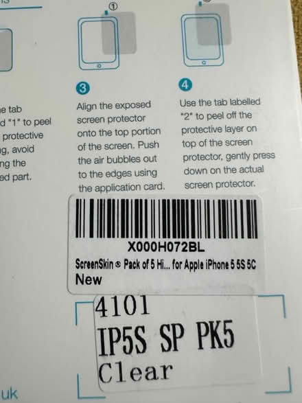 Photo of free Screen protector for iPhone 5/5S/5C (Wood Farm - Headington OX3 8TG) #3