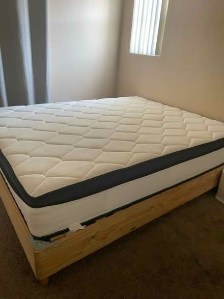 Photo of free Queen and wooden frame (Oceanside) #2