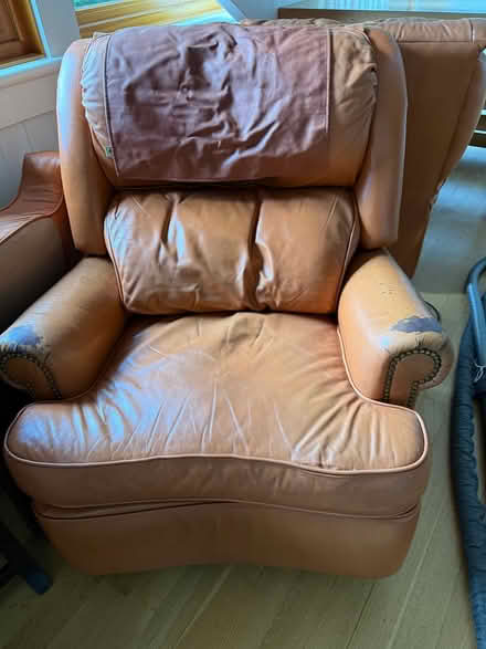 Photo of free Leather reclining swivel chairs (2) (Herald Harbor, Crownsville) #1