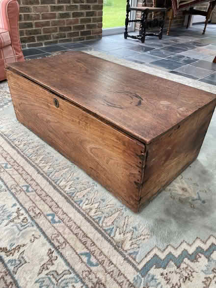 Photo of free Antique wooden chest (Bosham PO18) #1