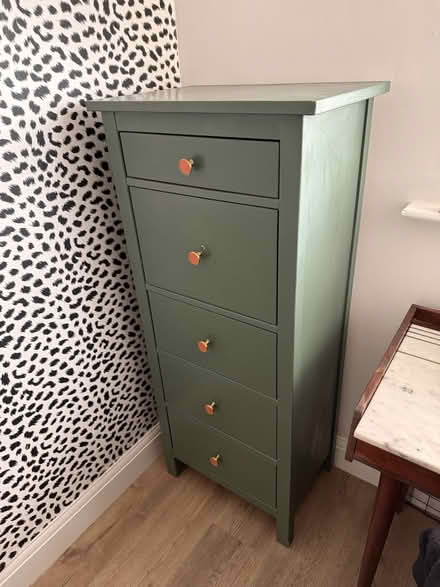 Photo of free Tall green chest of drawers (BR6) #1