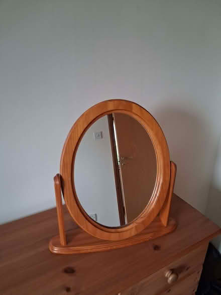 Photo of free Small pine bedroom mirror (Rhayader LD6) #1