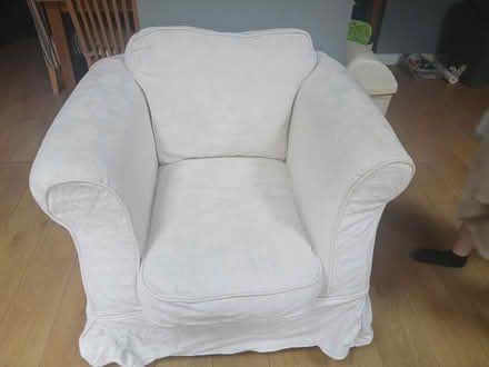 Photo of free Single white chair (Dublin 7 Navan Road) #1