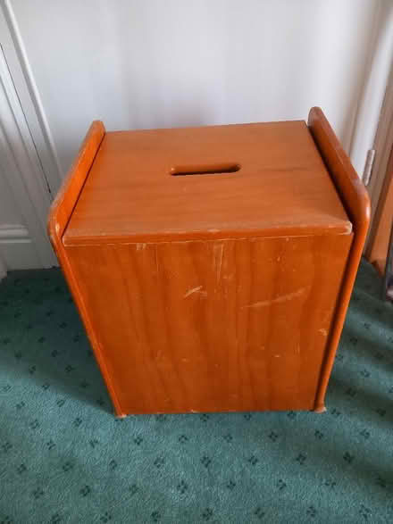 Photo of free Wooden linen bin, storage box (Penrith CA11) #1