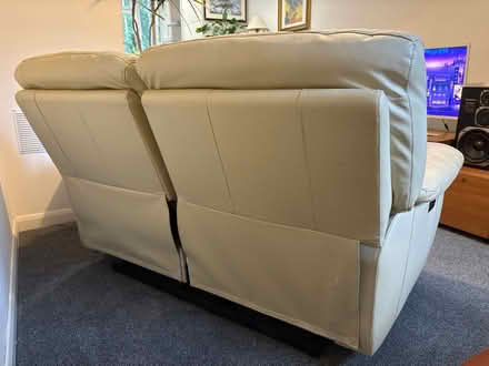 Photo of free Cream leather sofa (George Green SL3) #4