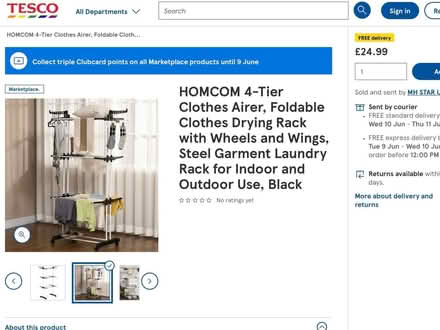 Photo of free clothes airer (W1W) #2