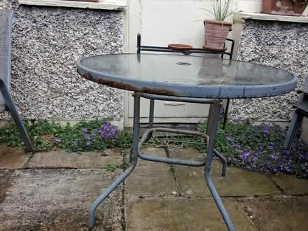 Photo of free Round garden glass table (KCR Terenue) #1