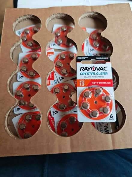 Photo of free Full box of hearing aid batteries (Great Sutton CH66) #1