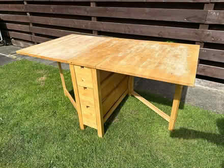Photo of free Fold down two leaf Dining Table (Carrick Knowe EH12) #2