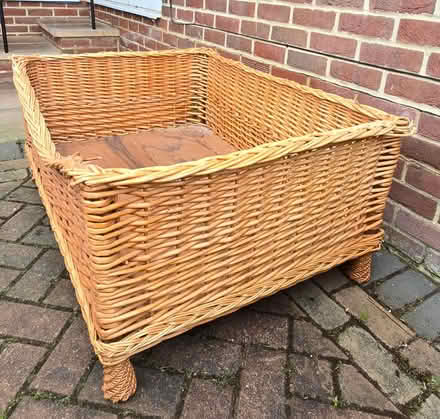 Photo of free Extra Large Raised Wicker Dog Bed (Chipping Sodbury) #3