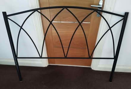Photo of free Black Double Bed Metal Frame (Heelands MK13) #3