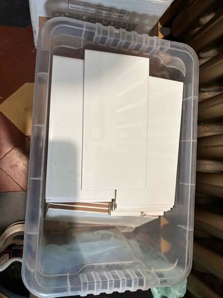 Photo of free 50 white rectangular tiles (White Cross LA1) #1
