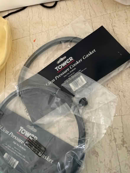 Photo of free 2 tower pressure cooker gaskets (NW9 - Brent) #1