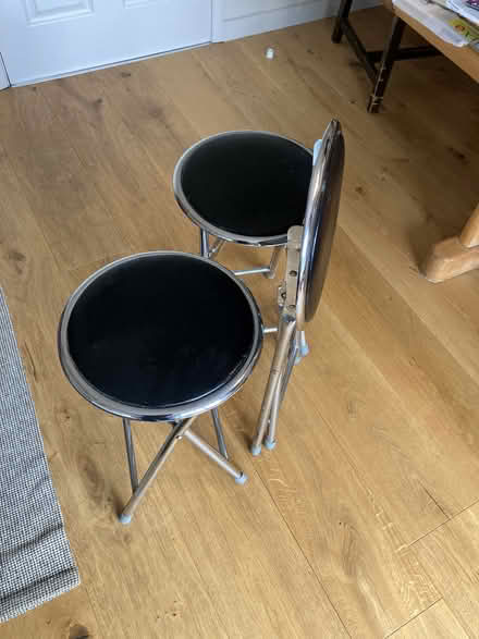 Photo of free 1 set of 3 sturdy stools, collapsible (Stainton CA11) #2
