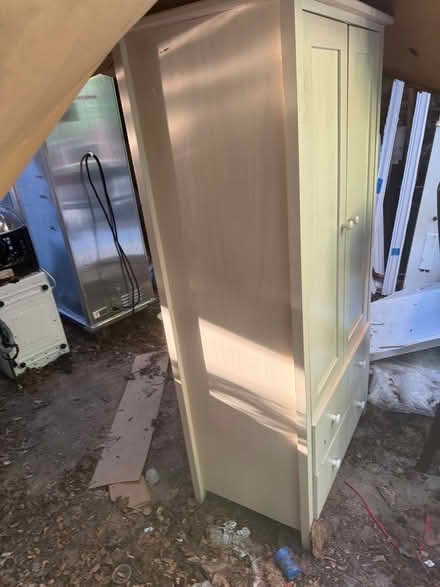 Photo of free Small wooden armoire cabinet (Uptown NW by Walter Reed) #1