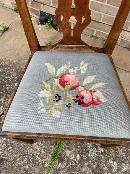 Photo of free Antique chair with tapestry seat (Bosham PO18) #2