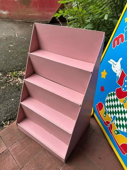 Photo of free Painted plywood display rack - for greetings cards, books… (Radlett WD7) #1