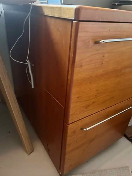 Photo of free Solid wood mid century two door filing cabinet (Flesher's Haugh G5) #2