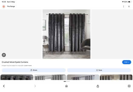 Photo of free Crushed grey velvet curtains (Lochend EH6) #1