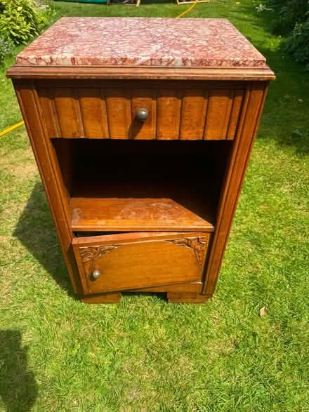 Photo of free Marble top side table (SW13) #1