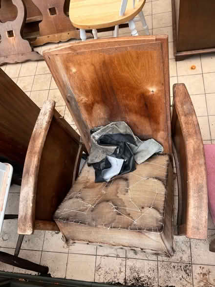 Photo of free Unfinished wooden chair (Sevenoaks TN13) #1