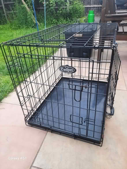 Photo of free Dog crate, black metal (Cronkinson Farm CW5) #1