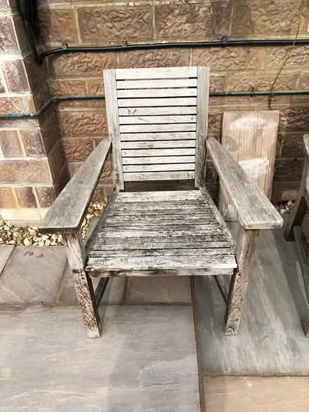 Photo of free Wooden garden chairs and bench (Midhurst, West Sussex) #2
