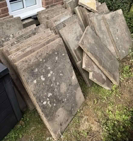Photo of ‘Council’ type paving slabs (Caddington LU1) #1