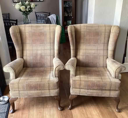 Photo of free Two wing back chairs. (Mosborough S20) #1