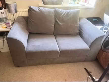 Photo of free Two seater grey sofa (DE21) #1