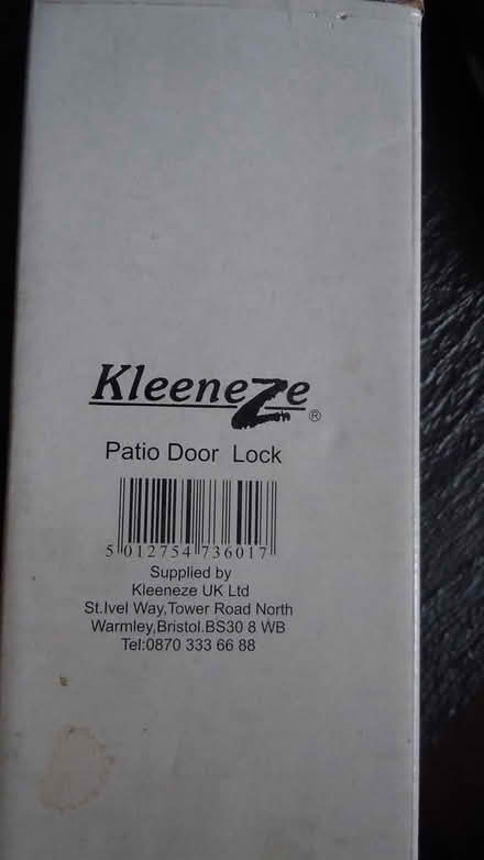 Photo of free Patio Door Lock (langport) #1