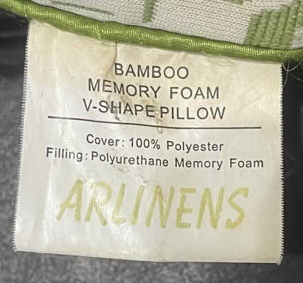 Photo of free Bamboo V-Shaped Memory Foam Pillows (Welwyn Garden City AL7) #2