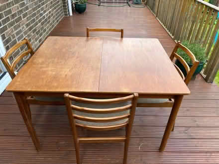 Photo of free Extending dining table & 4 chairs (Balerno EH14 7) #1