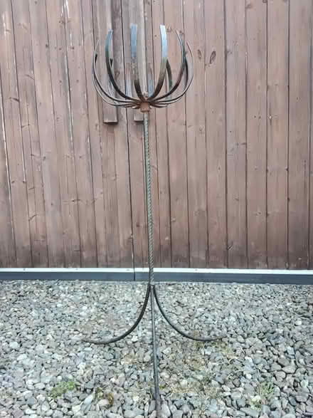 Photo of free Metal flower basket on stand (Bishop's Castle SY9) #2