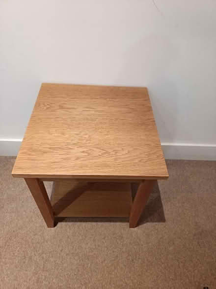 Photo of free Livingroom square wooden side table (Lavender Hill SW11) #1