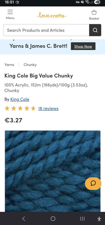 Photo of free Chunky yarn - petrol blue (Dublin 8) #2