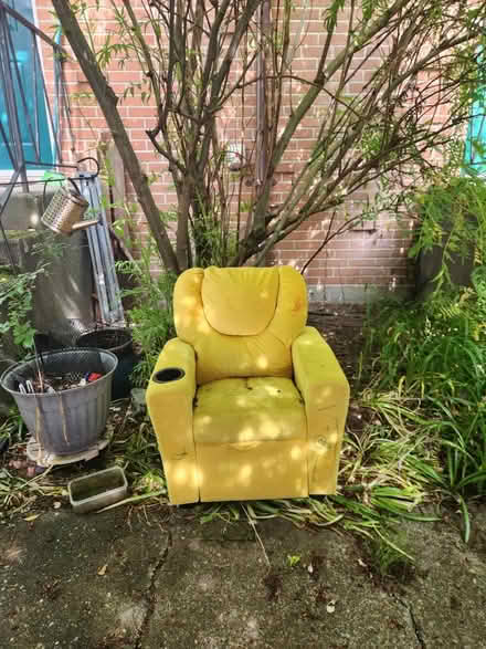 Photo of free Uncomfortable toddler recliner (Greenwood and 145) #1