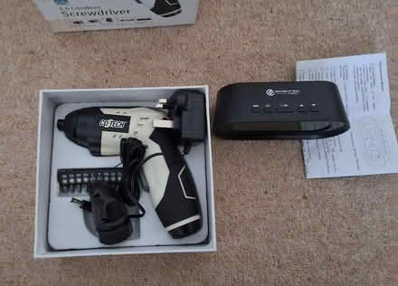 Photo of free Cordless screwdriver, alarm clock (South Acton) #2