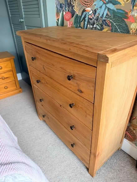 Photo of free Wooden 4 drawer chest of drawers (Hanwell W7) #4