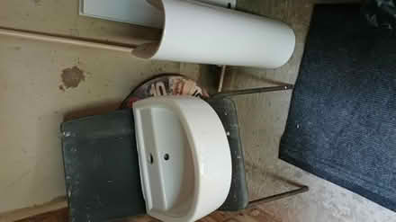 Photo of free Bathroom Sink and pedestal (stevenage) #1