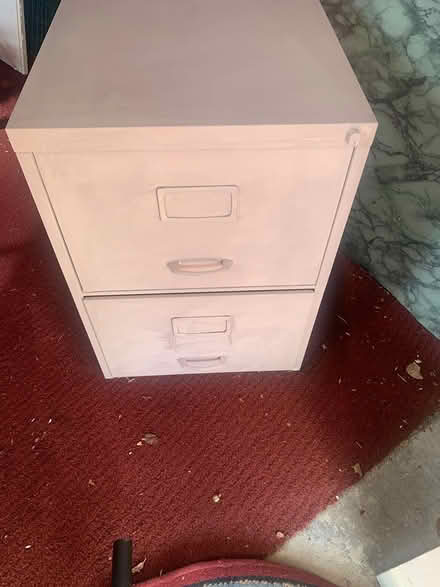 Photo of free Metal 2 drawer filing cabnet (Cromford Derbys) #1