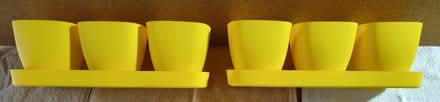 Photo of free Two 3-pod planters with drain tray (Saugus) #2