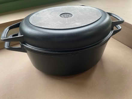 Photo of free Large metal casserole dish (Northfields) #1
