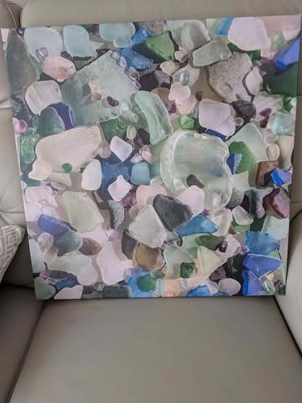 Photo of free Large canvas of seaglass (Southbourne BH6) #1